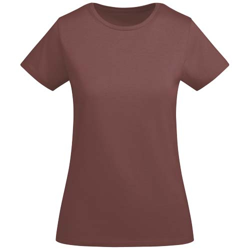 T-shirt coton bio 175g personnalisable femme Breda Roly Rouge pâle